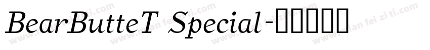 BearButteT Special字体转换